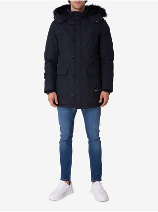 Čierna pánska zimná bunda Bae Calvin Klein Jeans
