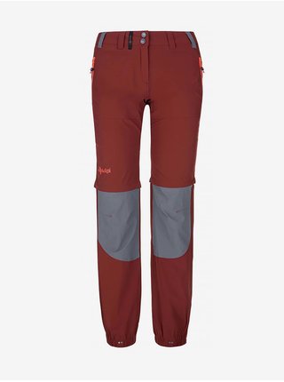 Šedo-červené dámské kalhoty Kilpi Hosio-W 