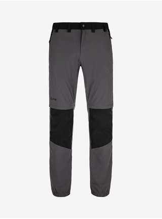 Černo-šedé pánské kalhoty Kilpi Hosio-M 