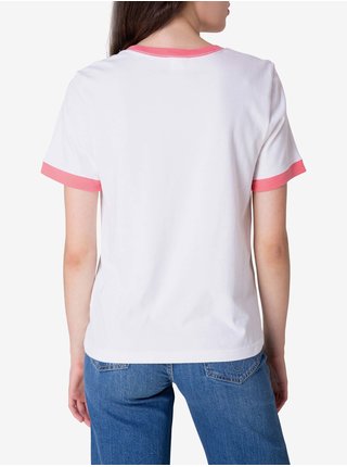 Ružovo-biele dámske tričko Calvin Klein Jeans