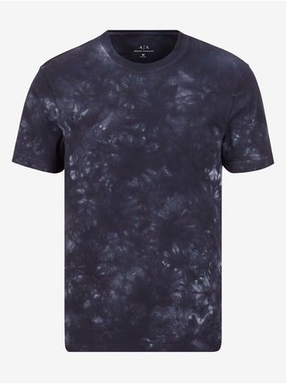 Tmavě modré pánské vzorované tričko Armani Exchange