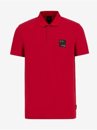 Červené pánské polo tričko Armani Exchange