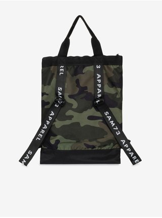 Černo-zelený maskáčový batoh/taška SAM 73