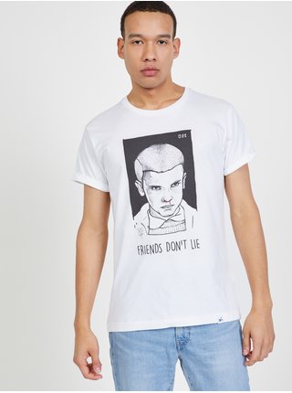 Bílé pánské tričko s potiskem DOBRO. pro Hvězdný Bazar