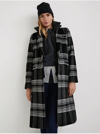Kabáty pre ženy Desigual - čierna, sivá