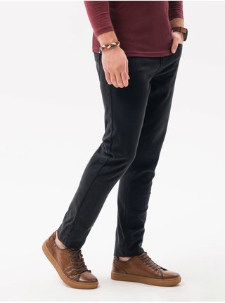 Černé pánské chino kalhoty Ombre Clothing P1059