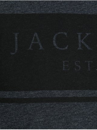 Tričká s krátkym rukávom pre mužov Jack & Jones - tmavosivá