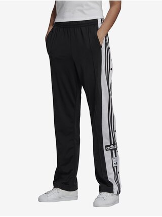 Bielo-čierne dámske vzorované športové nohavice adidas Originals Adibreak TP