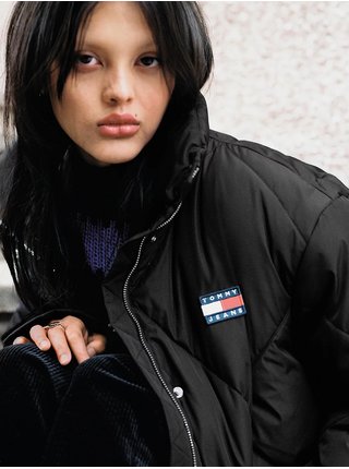 Kabáty pre ženy Tommy Jeans - čierna