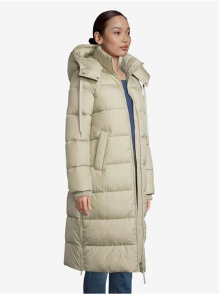 Svetlozelený dámsky prešívaný kabát Tom Tailor Cold Winter Puffer
