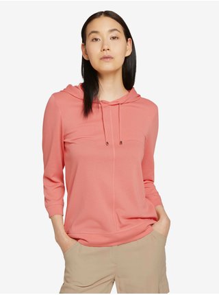 Růžové dámské tričko s kapucí Tom Tailor