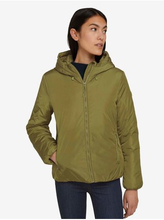 Světle zelená dámská lehká bunda s kapucí Tom Tailor