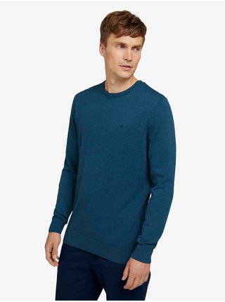 Tmavě modrý pánský svetr Tom Tailor Basic
