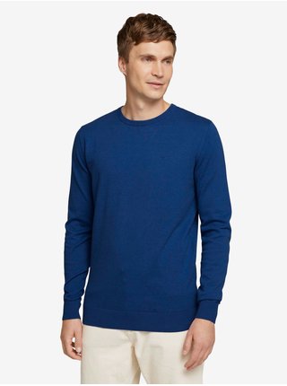 Tmavě modrý pánský svetr Tom Tailor Basic
