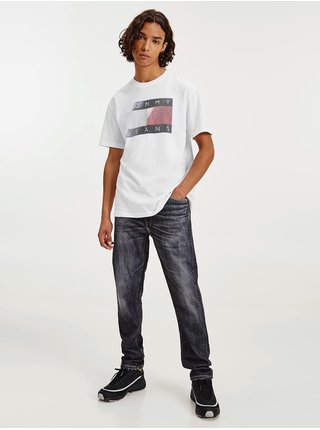 Bílé pánské tričko s potiskem Tommy Jeans