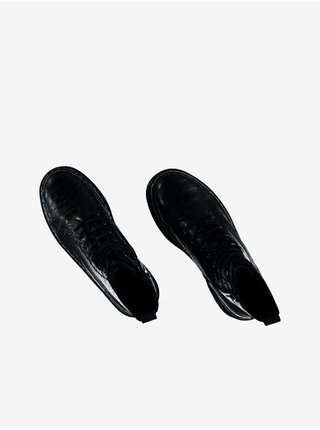 Čierne členkové topánky s hadím vzorom Hailys Mary