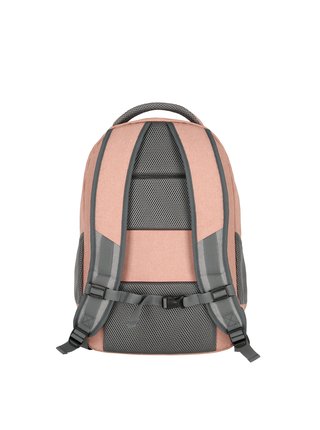 Batoh Travelite Basics Backpack Melange - růžová-šedá