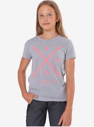 Světle šedé holčičí tričko s potiskem SAM 73