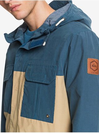 Ľahké bundy pre mužov Quiksilver - modrá, béžová