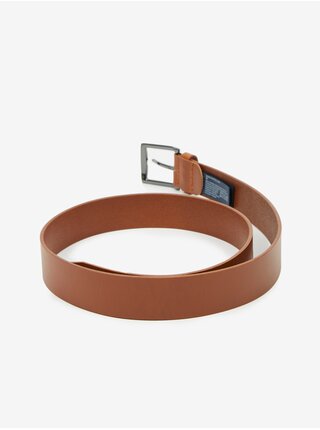 Hnědý pánský kožený pásek Tommy Hilfiger Denton