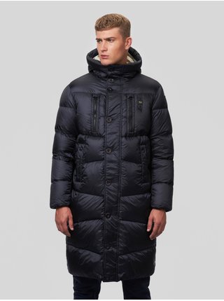 Čierny pánsky zimný prešívaný kabát Blauer IMPERMEABILE