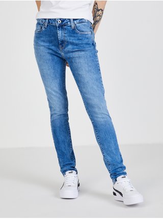 Modré dámské straight fit džíny Pepe Jeans Regent