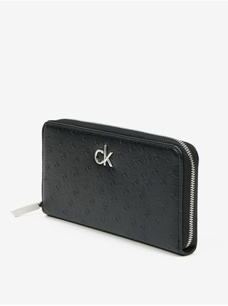 Černá dámská peněženka Calvin Klein Re-Lock Slim
