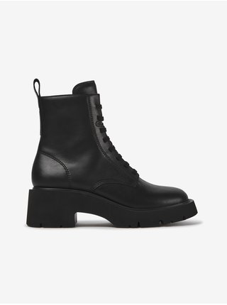 Černé dámské kotníkové kožené boty Camper Milah