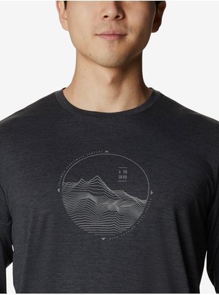 Černé pánské vzorované tričko Columbia Tech Trail