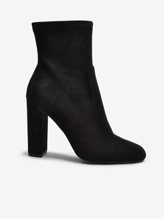 Černé dámské kotníkové boty v semišové úpravě Steve Madden Editt