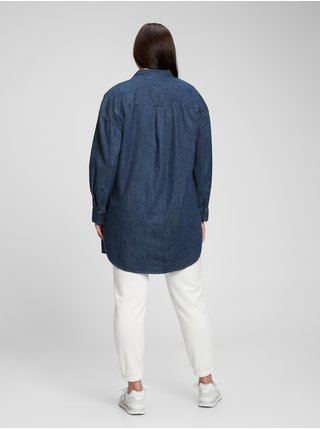 Modrá dámská džínová košile oversized GAP