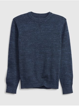 Chlapci - Dětský pletený svetr melír Modrá