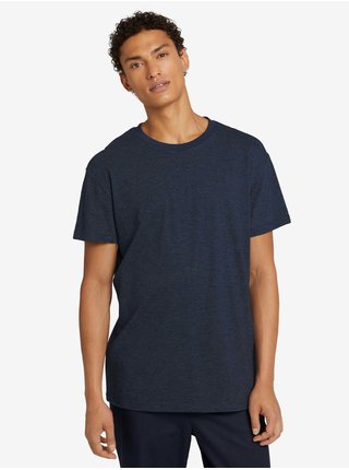 Tmavě modré pánské basic tričko Tom Tailor Denim