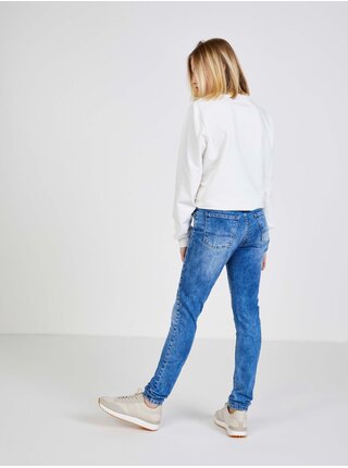 Modré dámské straight fit džíny Pepe Jeans Regent