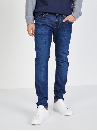 Modré pánske straight fit rifle Pepe Jeans Hatch