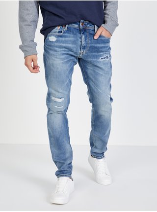 Světle modré pánské straight fit džíny Pepe Jeans Stanley