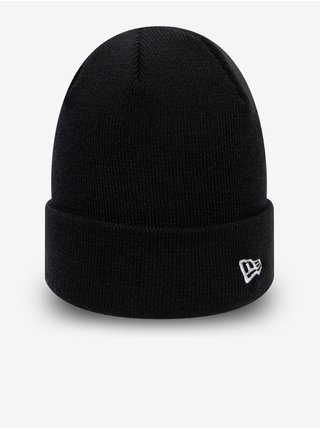 Čierna pánska rebrovaná zimná čiapka New Era Essential knit