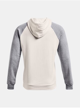 Mikina Under Armour UA RIVAL FLC COLORBLOCK HD - bílá