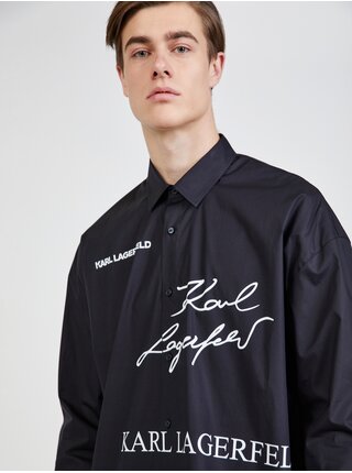 Černá pánská košile KARL LAGERFELD