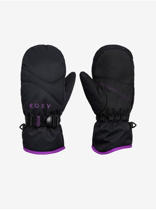 Černé holčičí sportovní zimní rukavice palčáky Roxy