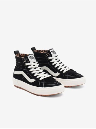 Čierne semišové tenisky na platforme Vans