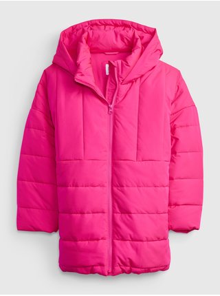 Dívky - Dětská prošívaná bunda Růžová