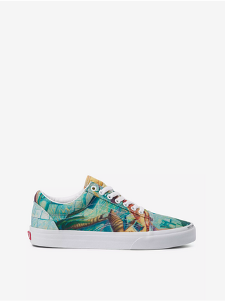 Tyrkysové vzorované tenisky VANS Old Skool Judy