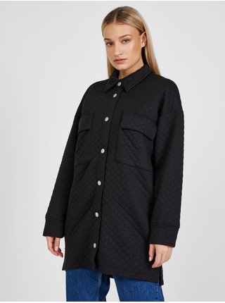 Černá dámská prošívaná lehká košilová bunda Jacqueline de Yong Ruth