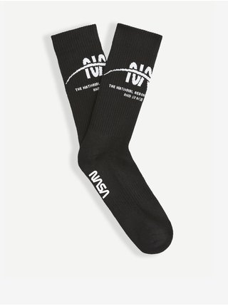 Černé pánské ponožky s nápisem Celio