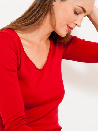 Topy a tričká pre ženy CAMAIEU - červená