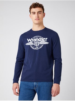 Tmavomodré pánske tričko Wrangler