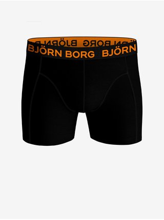 Sada troch čiernych pánskych vzorovaných boxeriek Björn Borg Core Boxer