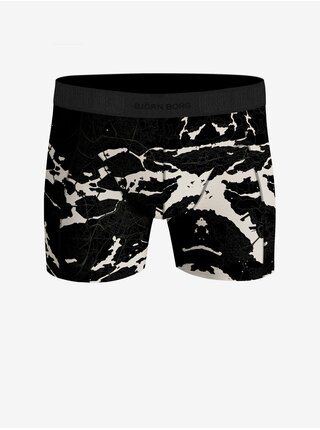 Sada dvoch pánskych vzorovaných boxeriek v kaki a čiernej farbe Björn Borg Core Boxer