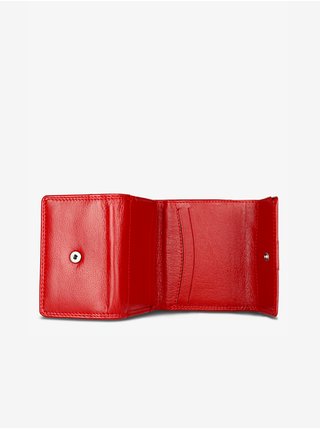 Červená dámská kožená peněženka KARA